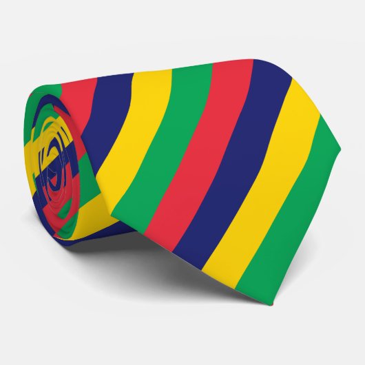 Flagge von Mauritius Krawatte (Gerollt)