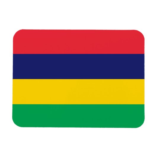 Flagge von Mauritius Magnet (Horizontal)
