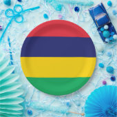 Flagge von Mauritius Pappteller (Party)
