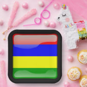 Flagge von Mauritius Pappteller (Party)
