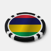 Flagge von Mauritius Pokerchips (Einzeln)