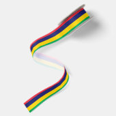 Flagge von Mauritius Satinband (Rückseite)