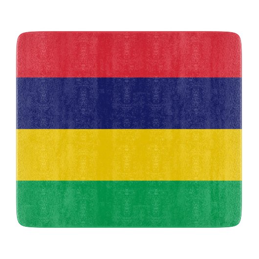 Flagge von Mauritius Schneidebrett (Vorderseite)