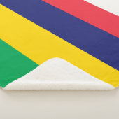 Flagge von Mauritius Sherpadecke (3/4)