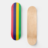 Flagge von Mauritius Skateboard (Vorderseite)