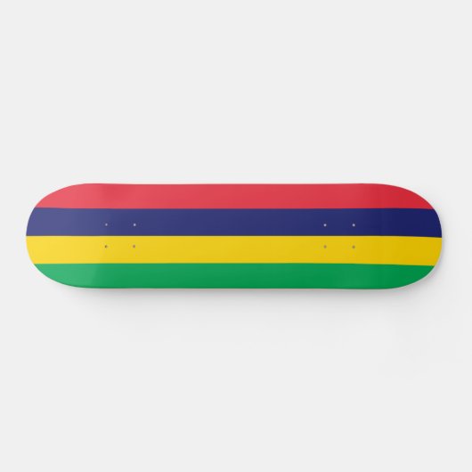 Flagge von Mauritius Skateboard (Horizontal)
