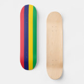 Flagge von Mauritius Skateboard (Vorderseite)