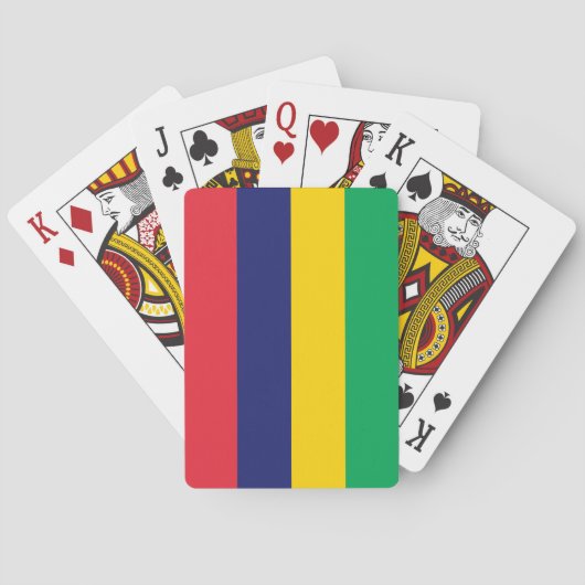Flagge von Mauritius Spielkarten (Rückseite)