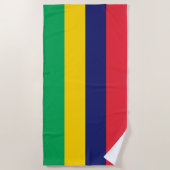 Flagge von Mauritius Strandtuch (Vorderseite)