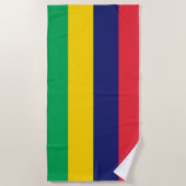 Flagge von Mauritius Strandtuch (Vorderseite)