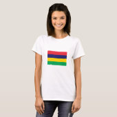 Flagge von Mauritius T-Shirt (Vorne ganz)