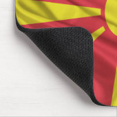 Flagge von Mazedonien Mousepad (Ecke)