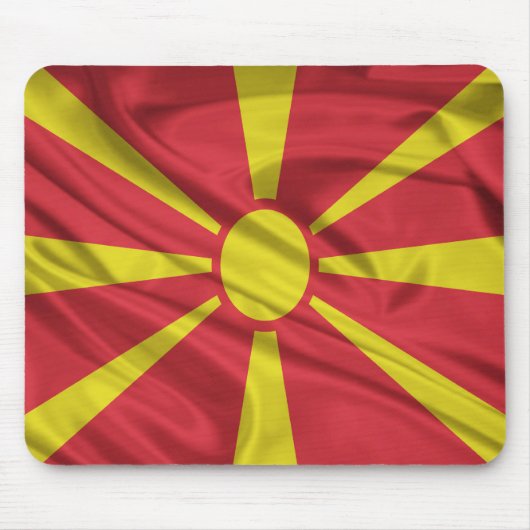 Flagge von Mazedonien Mousepad (Vorne)