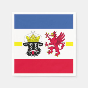 Flagge von Mecklenburg-Vorpommern Servietten