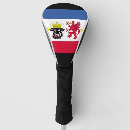 Flagge von Mecklenburg-Western Pommern Golf Headcover (Vorderseite)