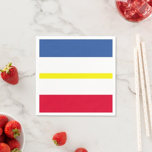 Flagge von Mecklenburg-Western Pommern Papier Neap Serviette (Beispiel)