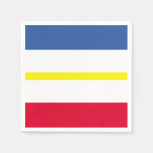 Flagge von Mecklenburg-Western Pommern Papier Neap Serviette (Vorderseite)