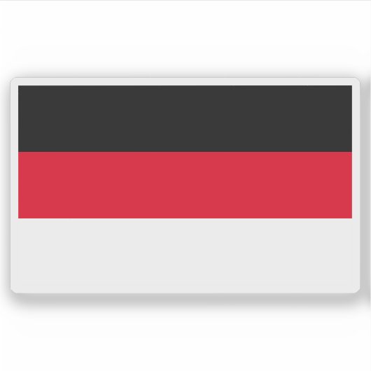 Flagge von Memmingen, Deutschland Aufkleber (Vorderseite)