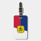 Flagge von Memphis, Gepäckmarke Tennessee Gepäckanhänger (Vorderseite vertikal)