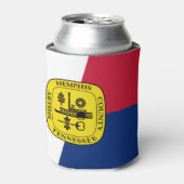 Flagge von Memphis, Tennessee Can Cooler Dosenkühler (Kanne Vorderseite)