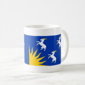Flagge von Merionethshire Kaffeetasse (VorderseiteRechts)