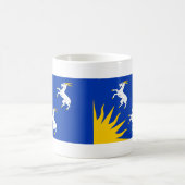 Flagge von Merionethshire Kaffeetasse (Mittel)