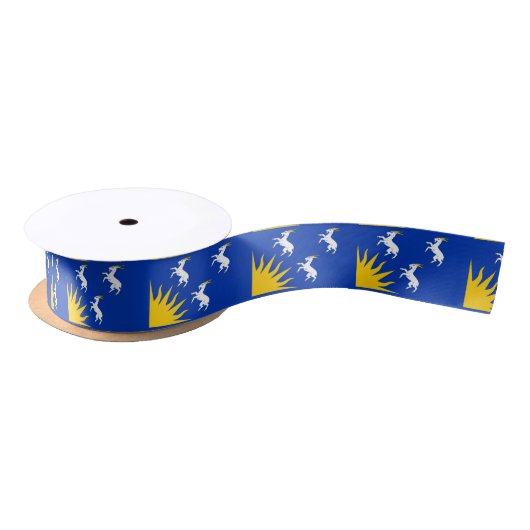 Flagge von Merionethshire Satin Ribbon Satinband (Spule)