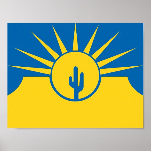 Flagge von Mesa, Arizona Poster (Vorne)