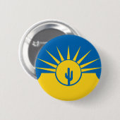 Flagge von Mesa, Pinback von Arizona Button (Vorne & Hinten)