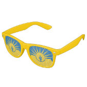 Flagge von Mesa, Retro-Sonnenbrille von Arizona Partybrille (Schrägansicht)