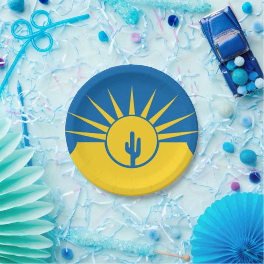 Flagge von Mesa, Teller von Arizona (Party)