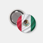 Flagge von Mexiko Magnet (Vorderseite/Rückseite)