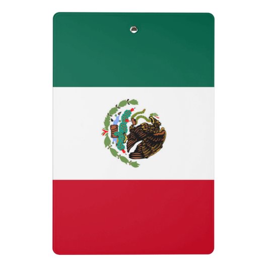 Flagge von Mexiko Mini Klemmbrett (Rückseite)