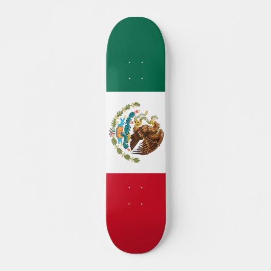 Flagge von Mexiko-Skateboard Skateboard (Vorne)