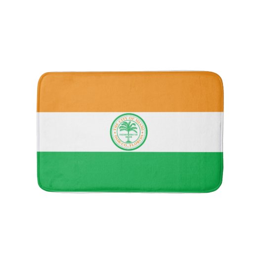 Flagge von Miami, Florida Badematte (Vorderseite)