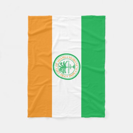 Flagge von Miami, Florida Fleece Blanket (Vorderseite)