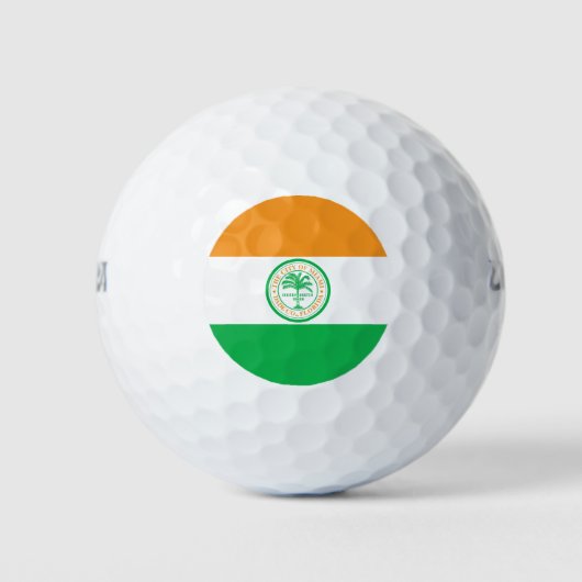Flagge von Miami, Florida Golf Balls Golfball (Vorderseite)