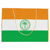 Flagge von Miami, Florida Große Geschenktasche Große Geschenktüte (Rückseite)