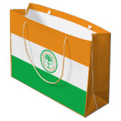 Flagge von Miami, Florida Große Geschenktasche Große Geschenktüte (Rückseite Schrägansicht)