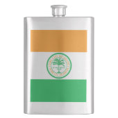 Flagge von Miami, Florida Hip Flask Flachmann (Vorderseite)