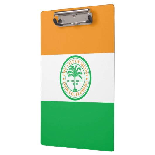 Flagge von Miami, Florida Klemmbrett (Links)