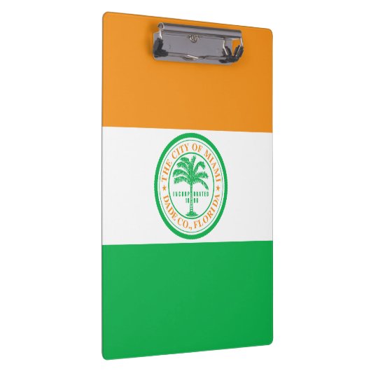 Flagge von Miami, Florida Klemmbrett (Rechts)