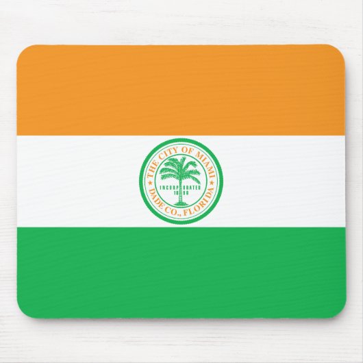 Flagge von Miami, Florida-Mauspad Mousepad (Vorne)
