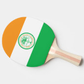 Flagge von Miami, Florida Ping Pong Paddle Tischtennis Schläger (Seitenansicht)