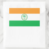 Flagge von Miami, Florida Rechteckiger Aufkleber (Tasche)