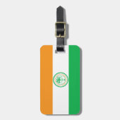 Flagge von Miami, Gepäckmarke von Florida Gepäckanhänger (Vorderseite vertikal)