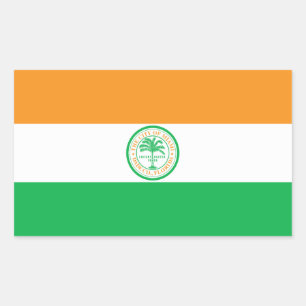 Flagge von Miami, rechteckiger Aufkleber in Florid
