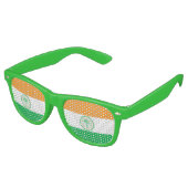 Flagge von Miami, Retro-Sonnenbrille in Florida Partybrille (Schrägansicht)