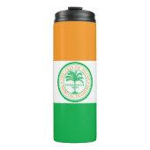 Flagge von Miami, Thermal Tumbler in Florida Thermosbecher (Vorderseite)