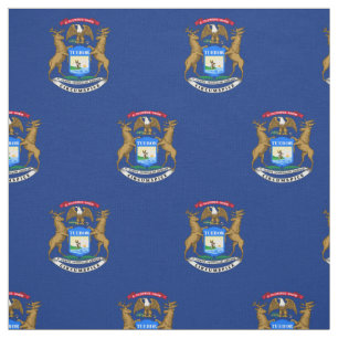 Flagge von Michigan Stoff